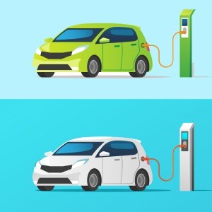 Photos of electric cars used for the electric car business
