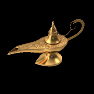 Photo of magic lamp is used every time magic is invoked like the Flying carpet service